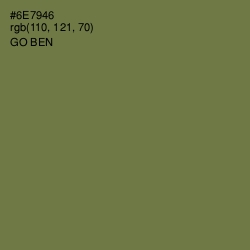 #6E7946 - Go Ben Color Image