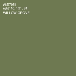 #6E7951 - Willow Grove Color Image