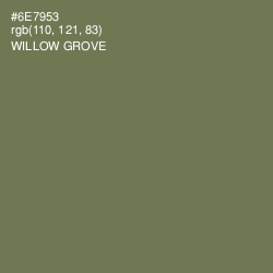 #6E7953 - Willow Grove Color Image