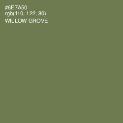 #6E7A50 - Willow Grove Color Image