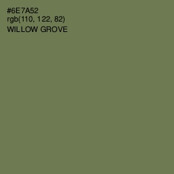 #6E7A52 - Willow Grove Color Image