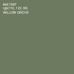 #6E7A5F - Willow Grove Color Image