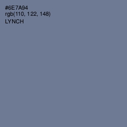 #6E7A94 - Lynch Color Image