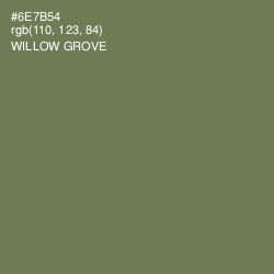 #6E7B54 - Willow Grove Color Image