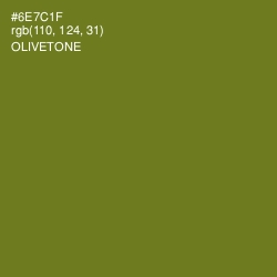 #6E7C1F - Olivetone Color Image