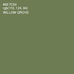 #6E7C54 - Willow Grove Color Image