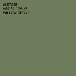 #6E7C5B - Willow Grove Color Image