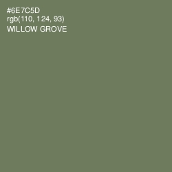 #6E7C5D - Willow Grove Color Image