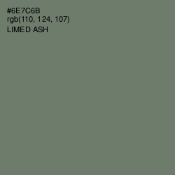 #6E7C6B - Limed Ash Color Image