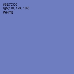 #6E7CC0 - Blue Marguerite Color Image