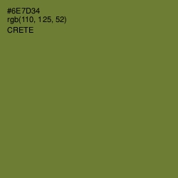 #6E7D34 - Crete Color Image