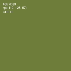 #6E7D39 - Crete Color Image