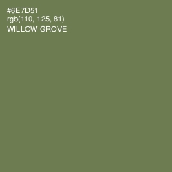 #6E7D51 - Willow Grove Color Image