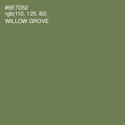 #6E7D52 - Willow Grove Color Image