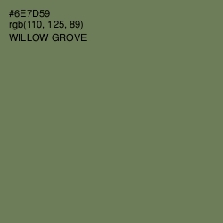 #6E7D59 - Willow Grove Color Image