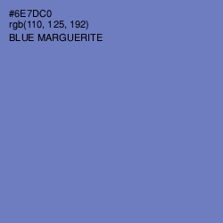 #6E7DC0 - Blue Marguerite Color Image
