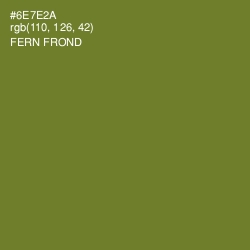 #6E7E2A - Fern Frond Color Image