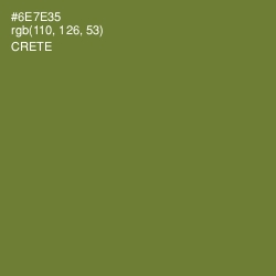 #6E7E35 - Crete Color Image