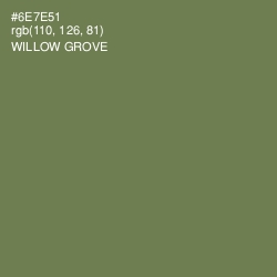 #6E7E51 - Willow Grove Color Image