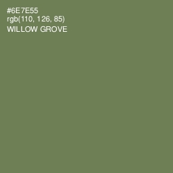 #6E7E55 - Willow Grove Color Image