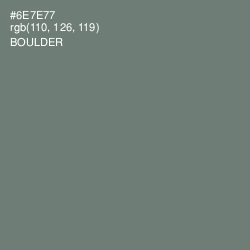 #6E7E77 - Boulder Color Image