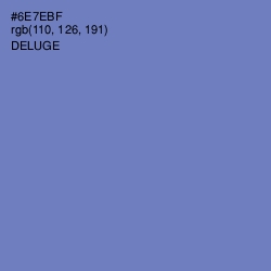 #6E7EBF - Deluge Color Image