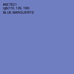 #6E7EC1 - Blue Marguerite Color Image