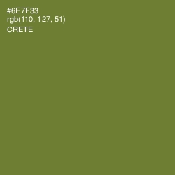 #6E7F33 - Crete Color Image