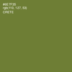 #6E7F35 - Crete Color Image