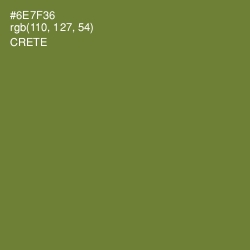 #6E7F36 - Crete Color Image