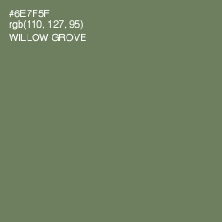 #6E7F5F - Willow Grove Color Image