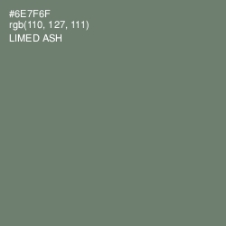 #6E7F6F - Limed Ash Color Image