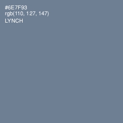 #6E7F93 - Lynch Color Image