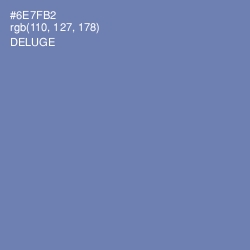 #6E7FB2 - Deluge Color Image