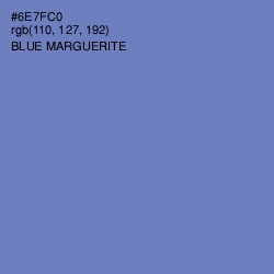 #6E7FC0 - Blue Marguerite Color Image