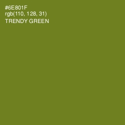 #6E801F - Trendy Green Color Image