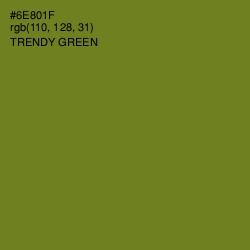 #6E801F - Trendy Green Color Image