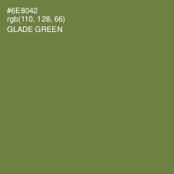 #6E8042 - Glade Green Color Image