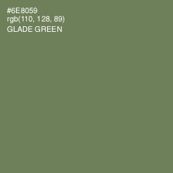 #6E8059 - Glade Green Color Image