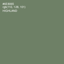 #6E8065 - Highland Color Image