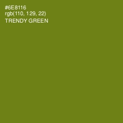 #6E8116 - Trendy Green Color Image