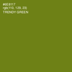 #6E8117 - Trendy Green Color Image