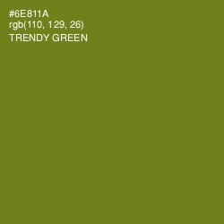 #6E811A - Trendy Green Color Image