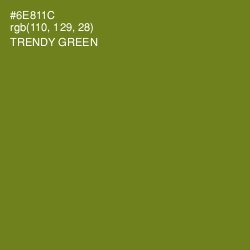 #6E811C - Trendy Green Color Image