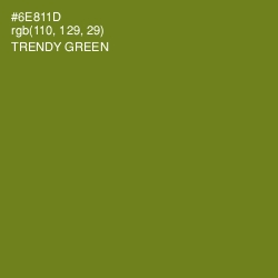 #6E811D - Trendy Green Color Image