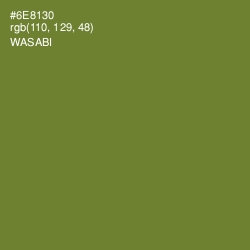 #6E8130 - Wasabi Color Image