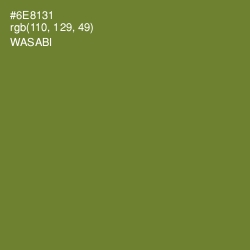 #6E8131 - Wasabi Color Image