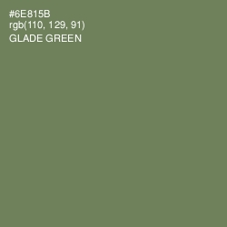 #6E815B - Glade Green Color Image