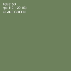 #6E815D - Glade Green Color Image