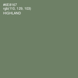 #6E8167 - Highland Color Image